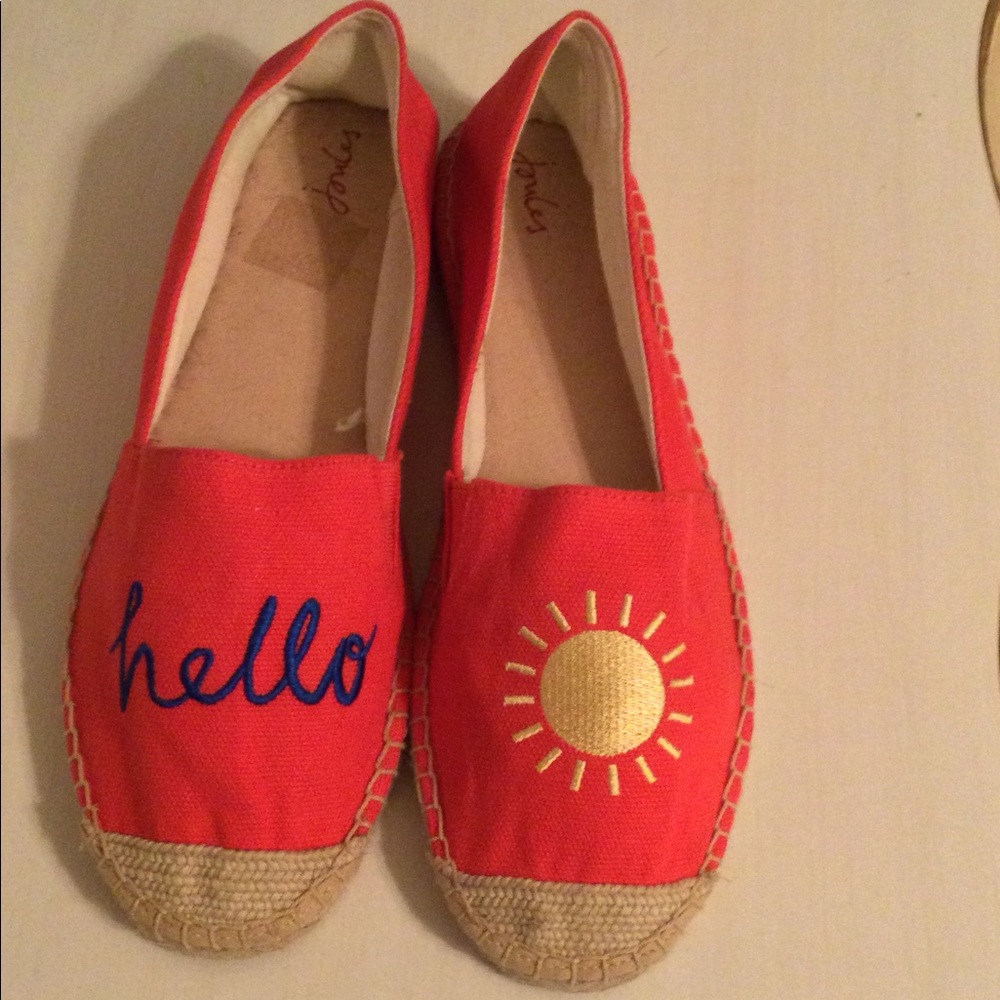 New Joules Espadrilles Size 10